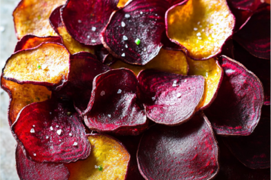 Oven Baked Beet Chips Recipe