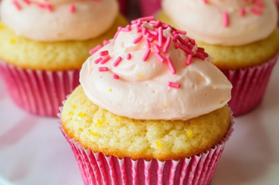 Pink Lemonade Cupcakes